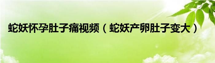 蛇妖懷孕肚子痛視頻（蛇妖產(chǎn)卵肚子變大）