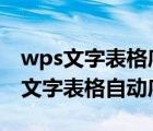 wps文字表格序號怎么拉下去123456（wps文字表格自動序號）