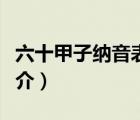 六十甲子納音表（說一說六十甲子納音表的簡介）