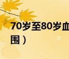 70歲至80歲血壓正常值（成年人血壓正常范圍）