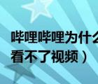 嗶哩嗶哩為什么不能看視頻（為什么嗶哩嗶哩看不了視頻）
