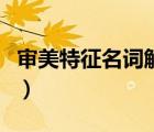 審美特征名詞解釋是什么（審美特征名詞解釋）