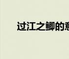 過江之鯽的意思是（過江之鯽的意思）