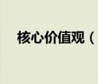 核心價值觀（說一說核心價值觀的簡介）