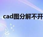 cad圖分解不開（cad圖紙分解不了怎么辦）