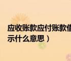 應(yīng)收賬款應(yīng)付賬款借貸方都表示什么（應(yīng)收賬款借貸方各表示什么意思）