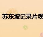 蘇東坡記錄片觀后感600字（蘇東坡記錄片）