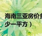 海南三亞房價多少一平方米（海南三亞房價多少一平方）