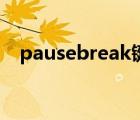 pausebreak鍵怎么解除（pausebreak）