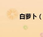 白蘿卜（說一說白蘿卜的簡介）