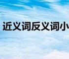 近義詞反義詞小學(xué)大全（近義詞反義詞 ppt）
