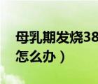 母乳期發(fā)燒38.3能喂奶嗎（母乳期發(fā)燒38度怎么辦）
