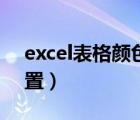 excel表格顏色搭配（excel背景顏色怎么設(shè)置）