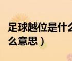 足球越位是什么意思圖解大全（足球越位是什么意思）