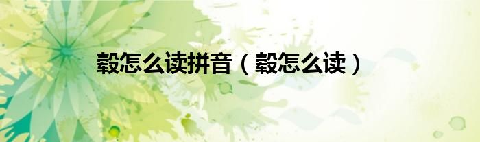 轂怎么讀拼音（轂怎么讀）
