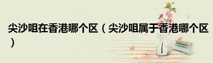 尖沙咀在香港哪個區(qū)（尖沙咀屬于香港哪個區(qū)）