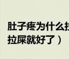 肚子疼為什么拉屎就好了女性（肚子疼為什么拉屎就好了）