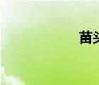 苗頭的拼音（苗頭）