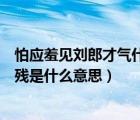 怕應羞見劉郎才氣什么意思（劉郎已恨晴川遠一入孤峰春夢殘是什么意思）