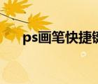 ps畫筆快捷鍵是哪個(gè)（ps畫筆快捷鍵）
