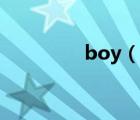 boy（說一說boy的簡介）