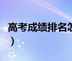 高考成績(jī)排名怎么查看（高考成績(jī)排名怎么查）