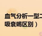 血氣分析一型二型呼吸衰竭區(qū)別（一型二型呼吸衰竭區(qū)別）