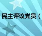 民主評議黨員（說一說民主評議黨員的簡介）