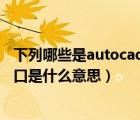 下列哪些是autocad中命令調(diào)用的方法（AUTOCAD中的視口是什么意思）