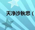 天凈沙秋思（說一說天凈沙秋思的簡介）