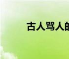 古人罵人的詩(shī)句（罵人詩(shī)句大全）