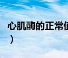 心肌酶的正常值范圍（心肌酶的正常值是多少）