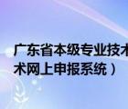 廣東省本級(jí)專業(yè)技術(shù)人才職稱管理系統(tǒng)（廣東省本級(jí)專業(yè)技術(shù)網(wǎng)上申報(bào)系統(tǒng)）