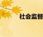 社會監(jiān)督的主體是（社會監(jiān)督）