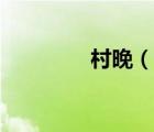 村晚（說(shuō)一說(shuō)村晚的簡(jiǎn)介）