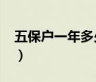 五保戶一年多少錢2020（五保戶一年多少錢）