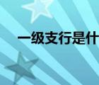 一級支行是什么意思（支行是什么意思）