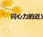 同心力的近義詞（勠力同心的同義詞）