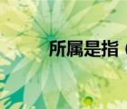 所屬是指（所屬界別是什么意思）