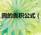 圓的面積公式（說一說圓的面積公式的簡介）