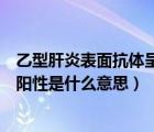 乙型肝炎表面抗體呈陽性是怎么回事（乙型肝炎表面抗體呈陽性是什么意思）