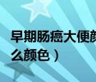 早期腸癌大便顏色會變嗎（早期腸癌大便是什么顏色）