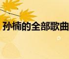 孫楠的全部歌曲大全播放（孫楠的全部歌曲）