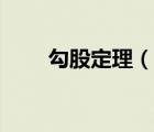勾股定理（說一說勾股定理的簡介）