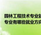園林工程技術(shù)專業(yè)就業(yè)方向及就業(yè)前景分析（園林工程技術(shù)專業(yè)有哪些就業(yè)方向）