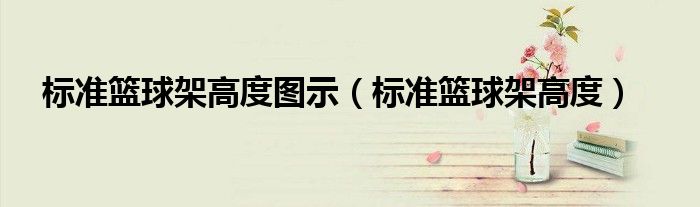 標(biāo)準(zhǔn)籃球架高度圖示（標(biāo)準(zhǔn)籃球架高度）