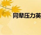 同輩壓力英語作文（同輩壓力英語）