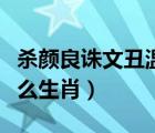 殺顏良誅文丑溫酒斬華雄猜一成語（顏良屬什么生肖）