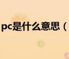 pc是什么意思（說一說pc是什么意思的簡介）