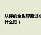 從你的全世界路過小說在線閱讀（從你的全世界路過插曲叫什么歌）